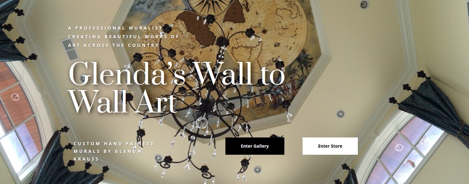 Glenda's Wall to Wall Art Custom Informational Website Design